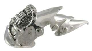 this awesomely cool hinged full finger armor ring features an