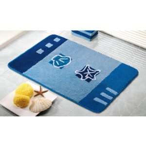   11 22 x 34 Inch Blue Beach Theme Bathroom Mat 95 3055