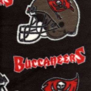   Bay Buccaneers Black FLEECE Fabric (By the Yard): Sports & Outdoors