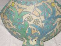 Vintage*FIBERGLASS*Stained Glass*LAMP SHADE*Floral*LIGHT*Large*RETRO 