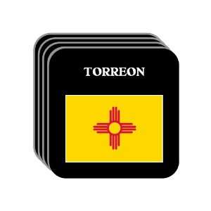  US State Flag   TORREON, New Mexico (NM) Set of 4 Mini 