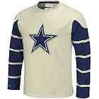 Mitchell & Ness Dallas Cowboys Cream Gridiron Vintage Long Sleeve T 