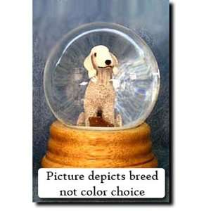 Bedlington Terrier (Blue) Musical Snow Globe