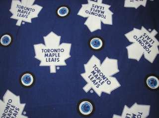 Toronto Maple Leafs 100% Cotton Flannel Fabric 90 92W  