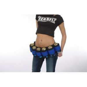  The Beer Belt Six Pack Holster With Cigarette and Money 