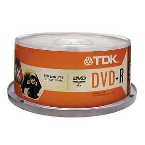  TDK DVD RW 4.7GB Spindle 25 PK Electronics