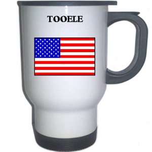  US Flag   Tooele, Utah (UT) White Stainless Steel Mug 