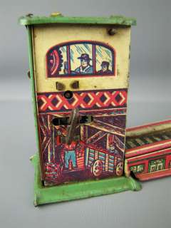 Rare Vintage Marx Wind Up Tin Toy Litho Train Tram Part  