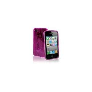  LifeGrip Stripe Pink TPU Case for Apple iPhone 4 Cell 