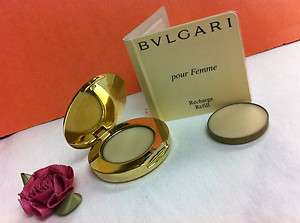 BVLGARI POUR FEMME SOLID PERFUME WITH REFILL For Women 0.03 oz NNB 