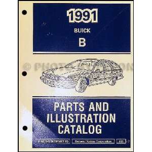   1991 Buick Roadmaster Station Wagon Parts Book Original: Buick: Books
