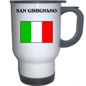  Italy (Italia)   SAN GIMIGNANO White Stainless Steel Mug 