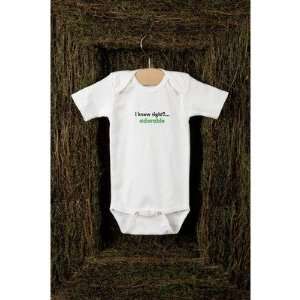    Infant Bodysuit in White / Black / Green Size: 3 6 months: Baby