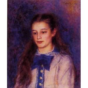  Oil Painting: Portrait of Therese Berard: Pierre Auguste 