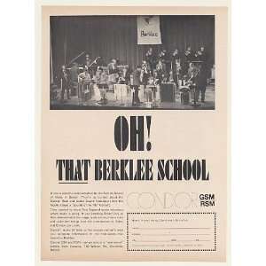 1970 Berklee School of Music Boston Innovex Condor Modulators Print Ad 