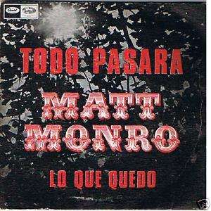 MATT MONRO TODO PASARA EP 7  PORTUGAL PS  