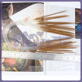 15.7 in Patina Bamboo Circular Knitting Needle 11 size  