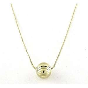   Officina Bernardi Yellow Pave Ball Pendant Officina Bernardi Jewelry