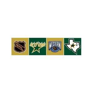  NHL Dallas Stars 6 Block Style Wallpaper Border: Sports 