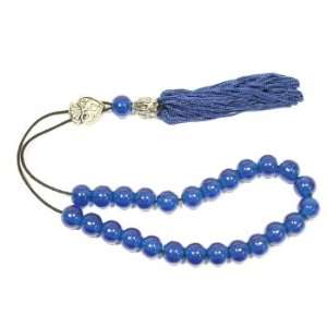  Worry Beads With Tassel   Blue With Blue Tassel   1 pc 