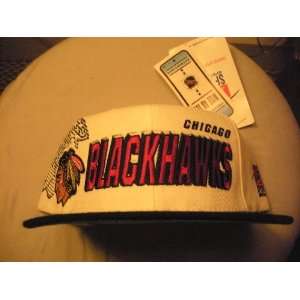  Chicago Blackhawks Vintage Laser Snapback Hat Everything 