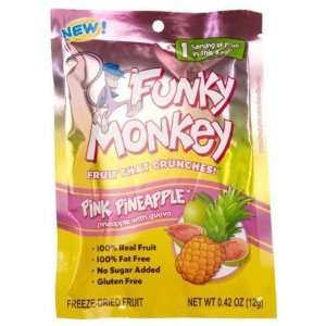 Funky Monkey Snacks Pink Pineapple, 0.42 oz, 12 ct  