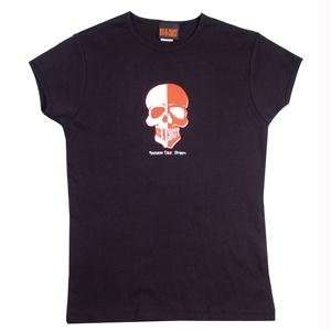  Girls, S/S T Shirt, Skull, Black/White/Red, XL Sports 