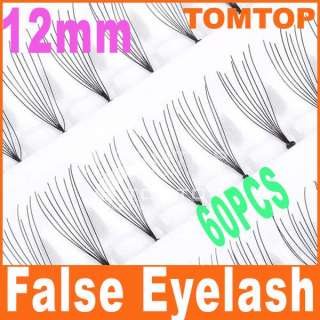 12mm 60 PCS Individual Fake False Eyelash Eye Lashes Extension  