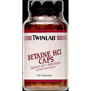  Betaine HCl w/Pepsin 100 Capsules