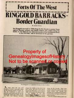 FORTS OF THE OLD WEST RINGGOLD BARRACKS BORDER GUARDIAN  