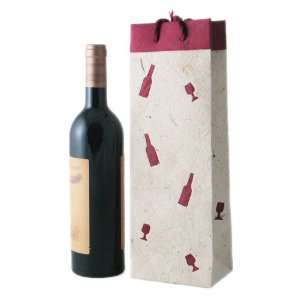  Handmade Paper Wine Bags With Confetti (Set of 3)