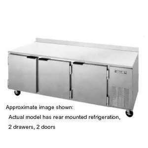  Three section 72 Worktop Refrigerator W/ 2 Drawers 