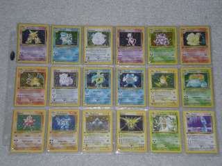 Complete 1st Edition Ed Pokemon Base Basic Set French  