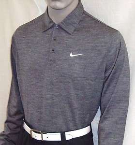 071) 2XL 2011 Tiger Woods Superfine Merino Wool Golf Polo Shirt Tour 