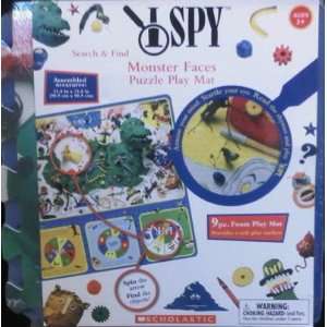  I SPY Search & Find Monster Faces Puzzle Play Mat: Toys 
