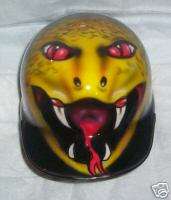 Batting Helmet Airbrushed new Snake head personalized  