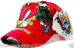 NWT MENS THORNS ED SACRED HEART RED TRUCKER HAT BASEBALL CAP! DAGGER 