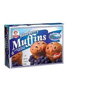  Little Debbie Snacks Blueberry Muffins, 6 Count Box (Pack 