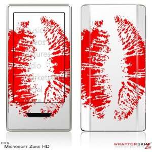  Zune HD Skin   Big Kiss Red on White by WraptorSkinz 