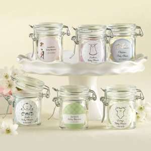  Personalized Glass Baby Shower Favor Jars: Health 