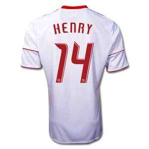 NY Red Bulls THIERRY HENRY Jersey  number 14  100% Authentic  Youth 