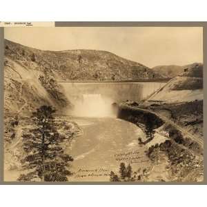  Arrowrock Dam,spillway,river,Idaho,c1914