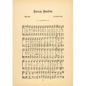  1894 Barney Buntline William Pitt English Song Music 