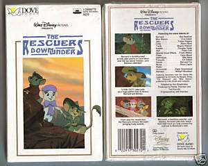 Disneys THE RESCUERS DOWN UNDER STORY&SONGS cassette  