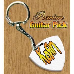 Korn Keyring Bass Guitar Pick Both Sides Printed: Musical 