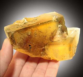 Sharp Cubic Butter Yellow FLUORITE Crystals Morocco  
