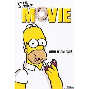  Simpsons The Movie Dvd Poster Movie Poster Single Sided 