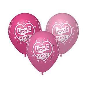  (12) Luv N Kisses Pink 11 Latex Balloons: Health 