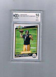 2004 Score Ben Roethlisberger #381 RC BCCG MINT 10 *128  