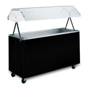   Cold Food Cafeteria Station With Breath Guard   Black 